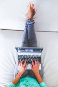 Women working from home