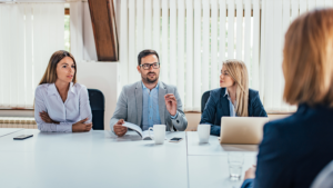 HR discussion around table