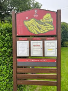 Golf course signage