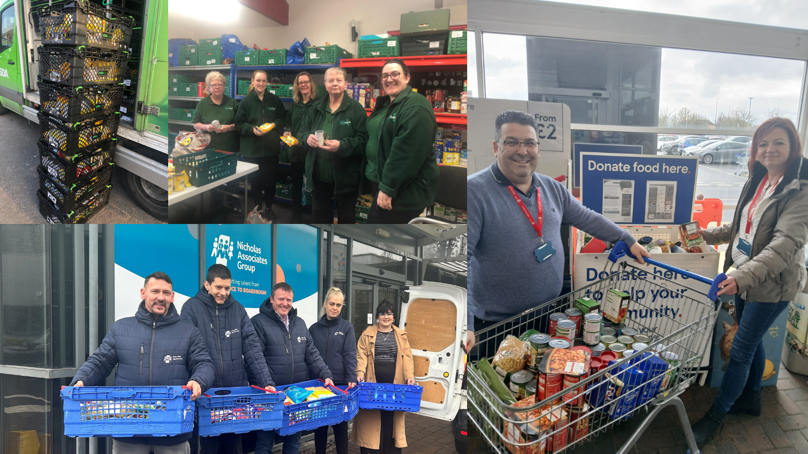 Teams across the Group dropping off to local foodbanks