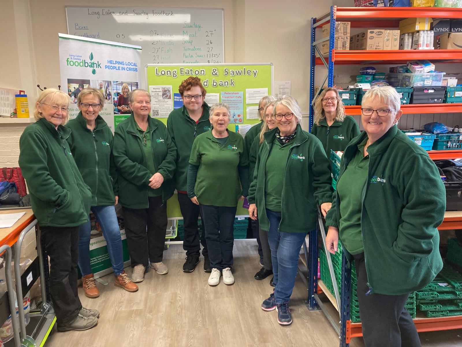 The Long Eaton & Sawley Food Bank Volunteering Team