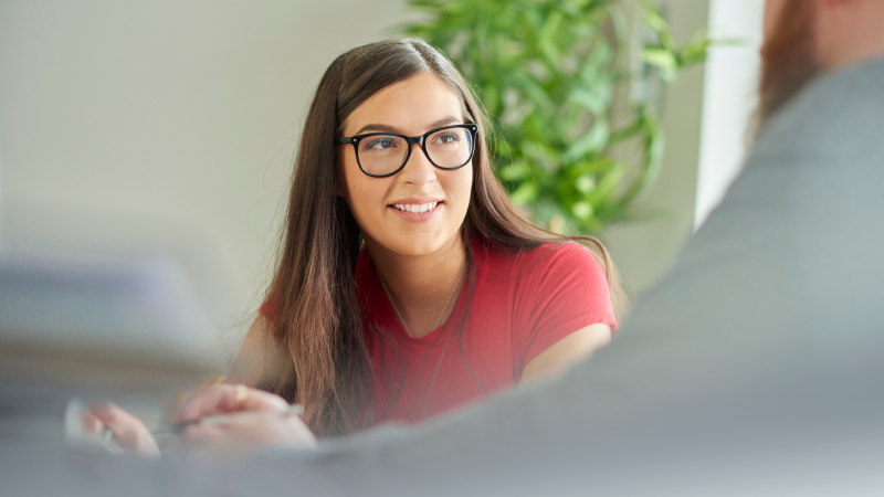 Young professional in office environment