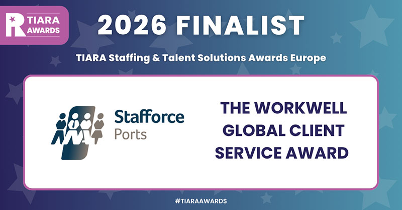 Stafforce Ports - Workwell Global Client Service Award Finalist at TIARA Awards